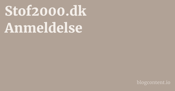 Stof2000.dk Anmeldelse 1 by Partners