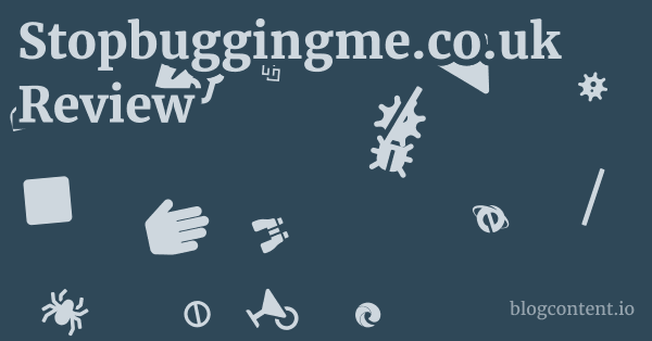 Stopbuggingme.co.uk Review 1 by Partners