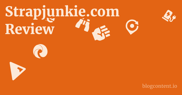 Strapjunkie.com Review 1 by Partners