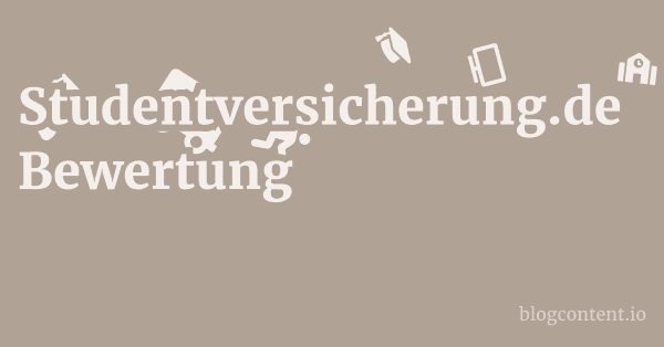 Studentversicherung.de Bewertung 1 by Partners