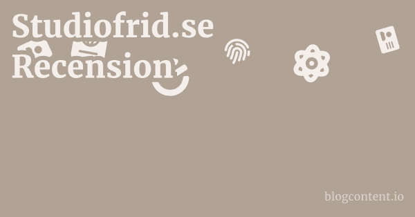 Studiofrid.se Recension 1 by Partners