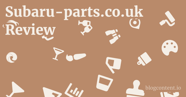 Subaru-parts.co.uk Review 1 by Partners