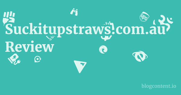 Suckitupstraws.com.au Review 1 by Partners