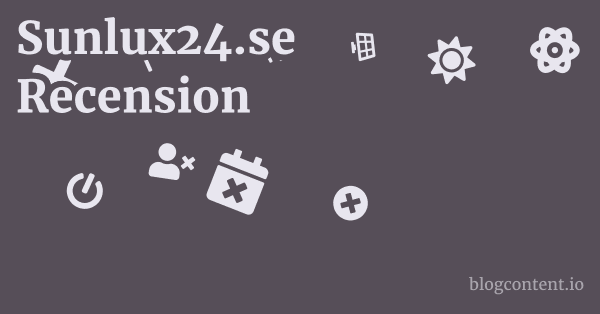 Sunlux24.se Recension 1 by Partners