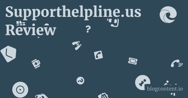 Supporthelpline.us Review 1 by Partners