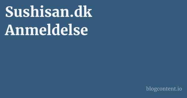 Sushisan.dk Anmeldelse 1 by Partners