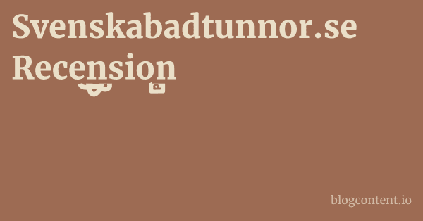 Svenskabadtunnor.se Recension 1 by Partners