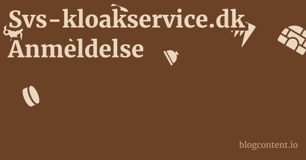 Svs-kloakservice.dk Anmeldelse