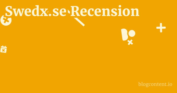 Swedx.se Recension 1 by Partners