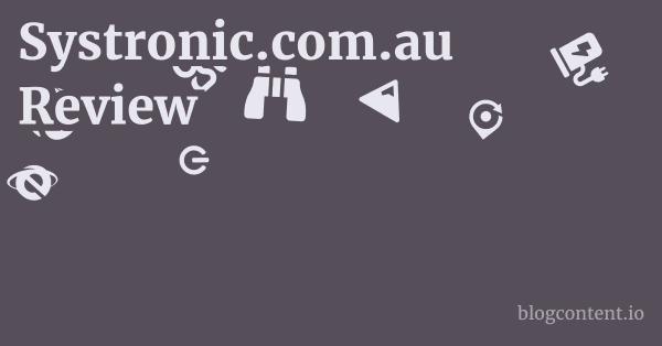 Systronic.com.au Review 1 by Partners