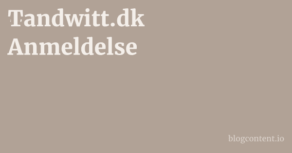 Tandwitt.dk Anmeldelse 1 by Partners