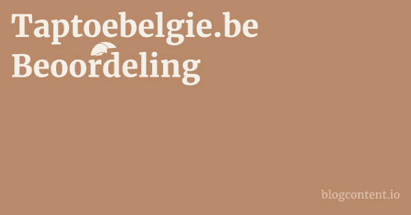 Taptoebelgie.be Beoordeling 1 by Partners