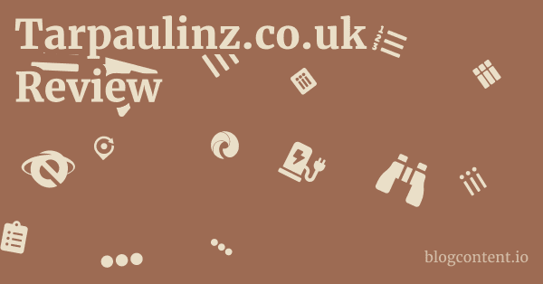 Tarpaulinz.co.uk Review 1 by Partners