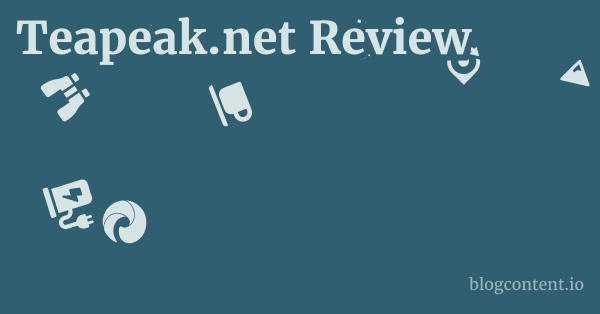 Teapeak.net Review 1 by Partners