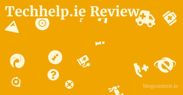Techhelp.ie Review 1 by Partners