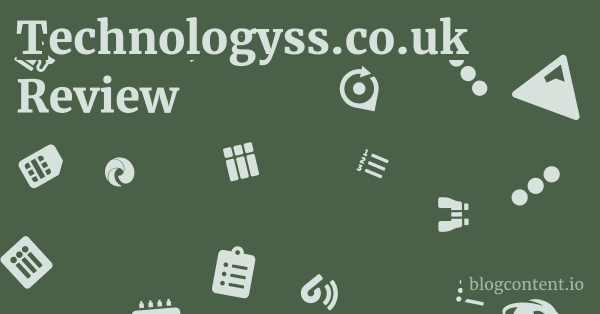 Technologyss.co.uk Review 1 by Partners