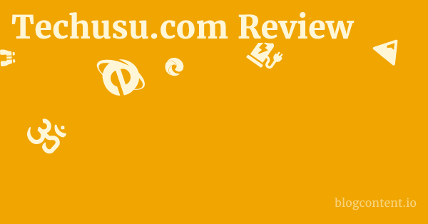Techusu.com Review 1 by Partners