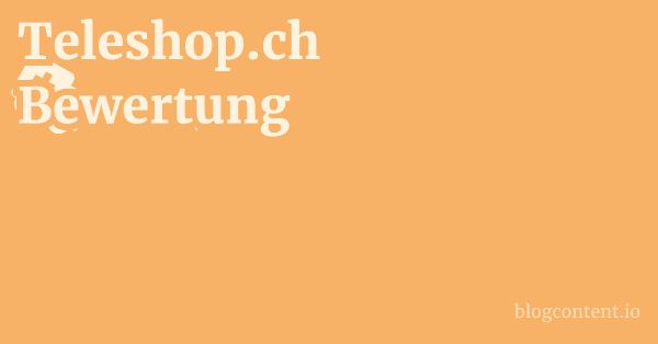 Teleshop.ch Bewertung