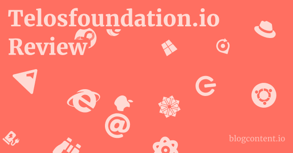 Telosfoundation.io Review 1 by Partners