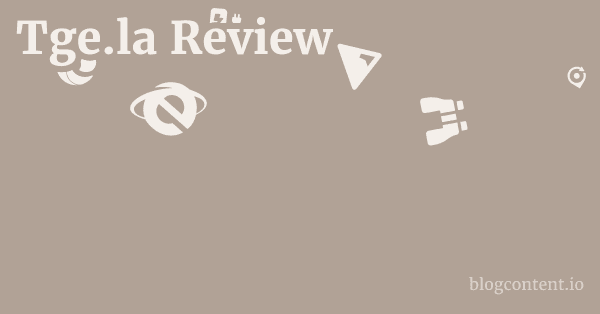 Tge.la Review 1 by Partners