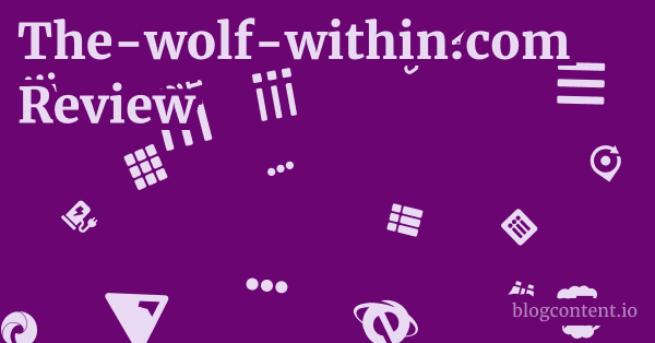 The-wolf-within.com Review 1 by Partners