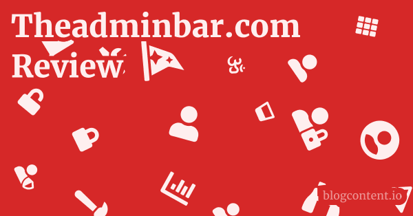 Theadminbar.com Review 1 by Partners