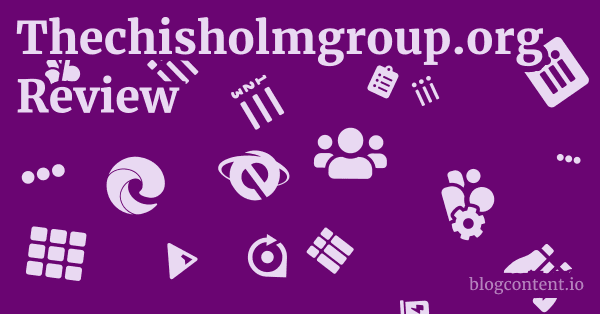 Thechisholmgroup.org Review 1 by Partners