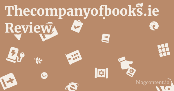 Thecompanyofbooks.ie Review 1 by Partners