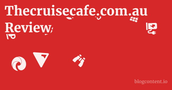 Thecruisecafe.com.au Review 1 by Partners