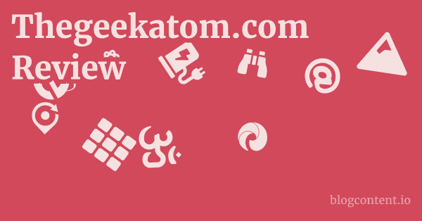Thegeekatom.com Review 1 by Partners