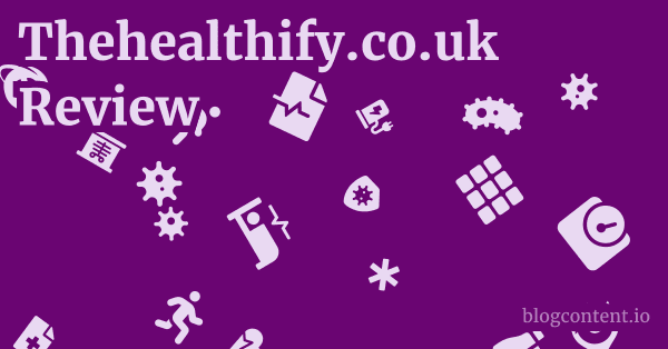 Thehealthify.co.uk Review 1 by Partners