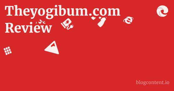 Theyogibum.com Review 1 by Partners