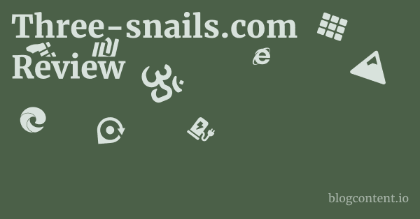 Three-snails.com Review 1 by Partners