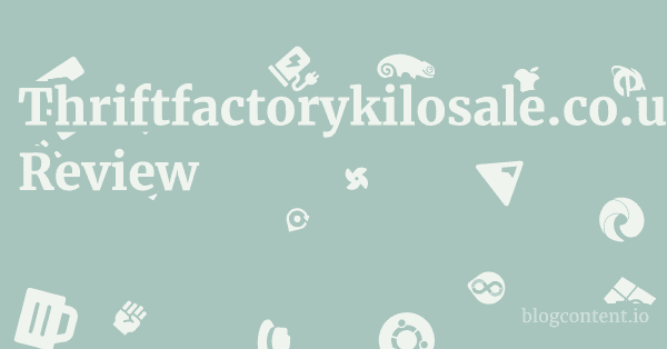 Thriftfactorykilosale.co.uk Review 1 by Partners
