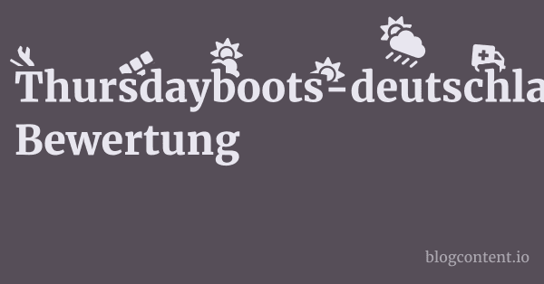 Thursdayboots-deutschland.de Bewertung 1 by Partners