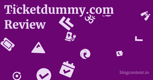 Ticketdummy.com Review 1 by Partners