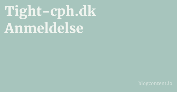 Tight-cph.dk Anmeldelse 1 by Partners