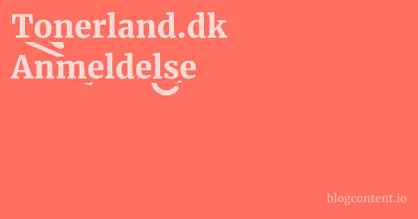 Tonerland.dk Anmeldelse 1 by Partners