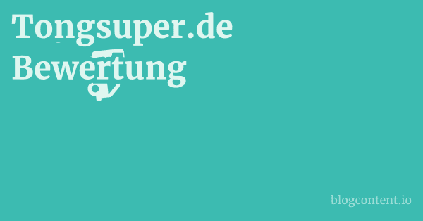 Tongsuper.de Bewertung 1 by Partners