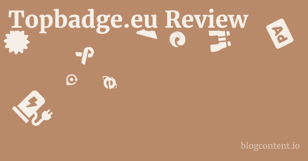 Topbadge.eu Review 1 by Partners