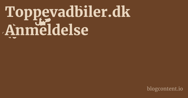 Toppevadbiler.dk Anmeldelse 1 by Partners