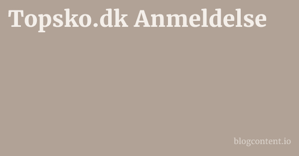 Topsko.dk Anmeldelse