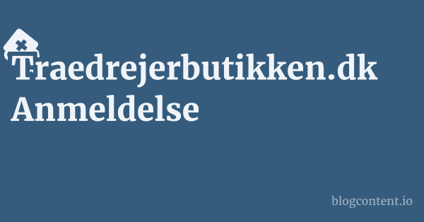 Traedrejerbutikken.dk Anmeldelse 1 by Partners
