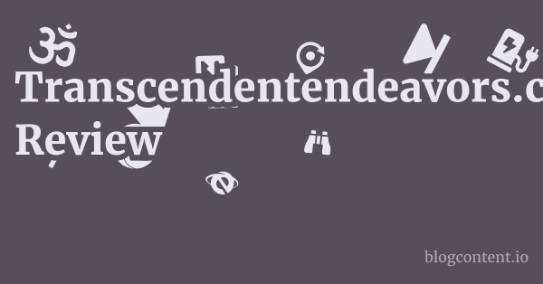 Transcendentendeavors.com Review 1 by Partners