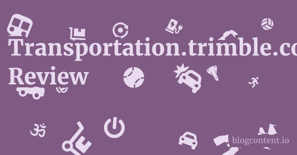 Transportation.trimble.com Review 1 by Partners