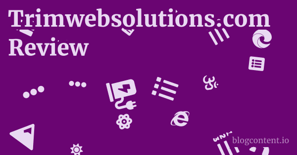 Trimwebsolutions.com Review 1 by Partners