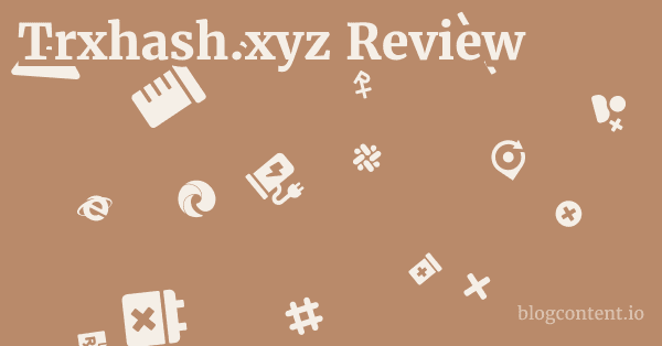 Trxhash.xyz Review 1 by Partners