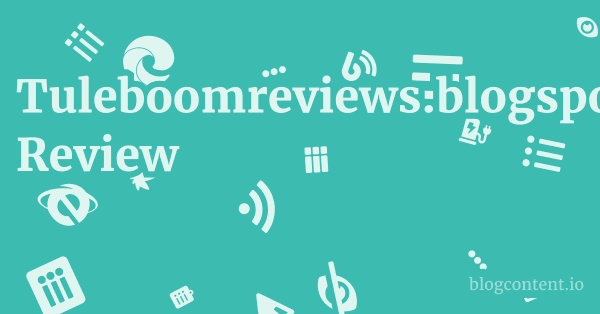 Tuleboomreviews.blogspot.com Review 1 by Partners