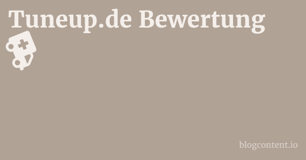 Tuneup.de Bewertung 1 by Partners