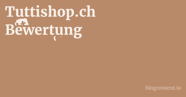 Tuttishop.ch Bewertung
